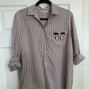 Madewell Embroidered Button Down